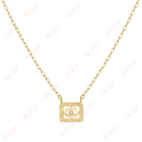 quality necklaces devil's eye cross chain